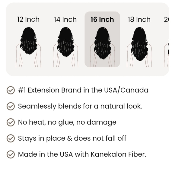 Thathair Black Hair Extensions - Picture 3 of 4